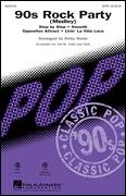 Cover icon of 90's Rock Party (Medley) sheet music for choir (SAB: soprano, alto, bass) by Kirby Shaw, intermediate skill level