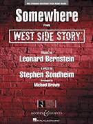 Cover icon of Somewhere (from West Side Story) (COMPLETE) sheet music for concert band by Stephen Sondheim, Leonard Bernstein and Michael Brown, intermediate skill level