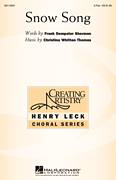 Cover icon of Snow Song sheet music for choir (2-Part) by Christina Whitten Thomas and Frank Dempster Sherman, intermediate duet