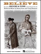 Cover icon of Believe sheet music for voice, piano or guitar by Brooks & Dunn, Craig Wiseman and Ronnie Dunn, intermediate skill level