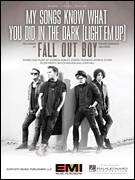 Cover icon of My Songs Know What You Did In The Dark (Light Em Up) sheet music for voice, piano or guitar by Fall Out Boy, intermediate skill level