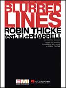 Cover icon of Blurred Lines sheet music for voice, piano or guitar by Robin Thicke and Pharrell Williams, intermediate skill level