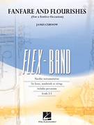 Cover icon of Fanfare and Flourishes (for a Festive Occasion) (COMPLETE) sheet music for concert band by James Curnow, intermediate skill level