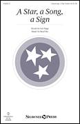 Cover icon of A Star, A Song, A Sign sheet music for choir (SATB: soprano, alto, tenor, bass) by Brad Nix and Jon Paige, intermediate skill level
