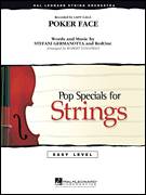 Cover icon of Poker Face (COMPLETE) sheet music for orchestra by Glee Cast, Lady Gaga, RedOne and Robert Longfield, intermediate skill level