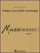 Cover icon of Three Concert Fanfares (COMPLETE) sheet music for concert band by Samuel R. Hazo, intermediate skill level