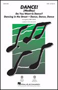 Cover icon of DANCE! (Medley) sheet music for choir (SAB: soprano, alto, bass) by Brian Wilson, Kirby Shaw, The Beach Boys, Carl Wilson and Mike Love, intermediate skill level