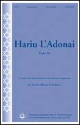 Cover icon of Hariu L'Adonai sheet music for choir (SATB: soprano, alto, tenor, bass) by Elaine Broad Ginsberg, intermediate skill level