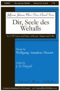 Cover icon of Dir, Seele Des Weltalls sheet music for choir (TTB: tenor, bass) by Wolfgang Amadeus Mozart and J.D. Frizzell, intermediate skill level