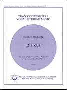 Cover icon of R'Tzei (for Solo High Voice with optional SATB Choir) sheet music for choir (SATB: soprano, alto, tenor, bass) by Stephen Richards, classical score, intermediate skill level