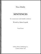 Cover icon of Sentences sheet music for voice and piano by Nico Muhly, classical score, intermediate skill level