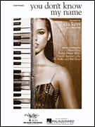Cover icon of You Don't Know My Name sheet music for piano solo by Alicia Keys, Harold Spencer Lilly and Kanye West, easy skill level