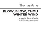 Cover icon of Blow, Blow, Thou Winter Wind (arr. Desmond Ratcliffe) sheet music for choir (SATB: soprano, alto, tenor, bass) by Thomas Arne and Desmond Ratcliffe (arr.), intermediate skill level
