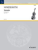 Cover icon of Sonata, Op. 31 No. 1 sheet music for violin solo by Paul Hindemith, classical score, intermediate/advanced skill level