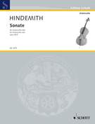 Cover icon of Sonata, Op. 25 No. 3 sheet music for cello solo by Paul Hindemith, classical score, advanced skill level