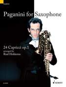 Cover icon of Capriccio No. 6 sheet music for alto saxophone solo by Nicolo Paganini, classical score, advanced skill level