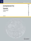 Cover icon of Sonata sheet music for flute and piano by Paul Hindemith, classical score, advanced skill level