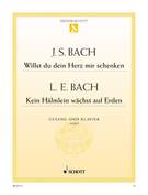 Cover icon of Willst du dein Herz mir schenken, BWV 518 / Kein Halmlein wachst auf Erden sheet music for mezzo-soprano and piano by Johann Sebastian Bach, classical score, easy/intermediate skill level