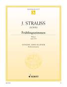 Cover icon of Fruhlingsstimmen, Op. 410, Waltz sheet music for soprano and piano by Johann Strauss, Jr., classical score, easy/intermediate skill level