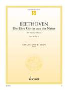 Cover icon of Die Ehre Gottes aus der Natur, Op. 48/4 sheet music for soprano and piano by Ludwig van Beethoven, classical score, easy/intermediate skill level