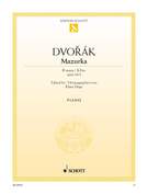 Cover icon of Mazurka in B-flat major, Op. 56/3 sheet music for piano solo by Antonin Dvorak, classical score, easy/intermediate skill level