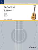 Cover icon of Sonata in A major, Op. 3 No. 1 sheet music for guitar solo by Nicolo Paganini, classical score, advanced skill level