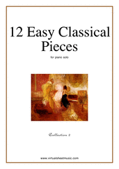 12 Easy Classical Pieces (coll.2) for piano solo - muzio clementi piano sheet music