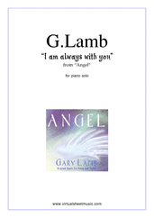 Cover icon of I Am Always With You sheet music for piano solo by Gary Lamb, easy skill level