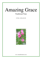 Cover icon of Amazing Grace sheet music for flute, violin and cello, easy/intermediate skill level
