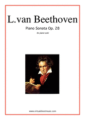 Cover icon of Sonata Op.28 "Pastorale" sheet music for piano solo by Ludwig van Beethoven, classical score, intermediate/advanced skill level