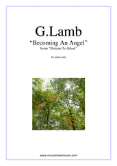 Cover icon of Becoming An Angel sheet music for piano solo by Gary Lamb, easy/intermediate skill level