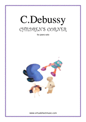 Cover icon of Children's Corner sheet music for piano solo by Claude Debussy, classical score, intermediate skill level