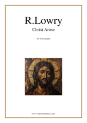 Cover icon of Christ Arose sheet music for brass quartet by Robert Lowry, classical wedding score, intermediate skill level