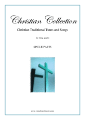 Cover icon of Christian Collection, Traditional Tunes and Songs (parts) sheet music for string quartet, easy skill level