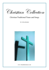 Cover icon of Christian Collection, Traditional Tunes and Songs sheet music for viola and piano, easy skill level