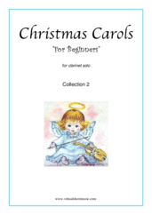 Cover icon of Christmas Sheet Music and Carols "For Beginners", coll.2 for clarinet solo, beginner skill level