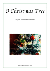 Cover icon of O Christmas Tree sheet music for piano, voice or other instruments, Christmas carol score, easy skill level