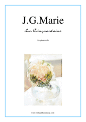 Cover icon of La Cinquantaine sheet music for piano solo by Jean Gabriel Marie, classical wedding score, easy/intermediate skill level