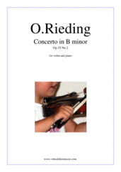 Concerto in B minor Op.35 No.2 for violin and piano - easy concert sheet music