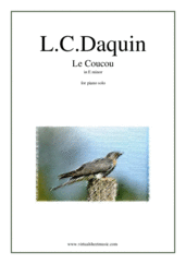 Cover icon of Le Coucou in E minor sheet music for piano solo by Louis-Claude Daquin, classical score, advanced skill level