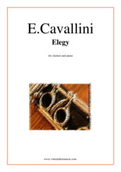 Cover icon of Elegy sheet music for clarinet and piano by Ernesto Cavallini, classical score, intermediate/advanced skill level