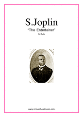 free The Entertainer for flute solo - flute solo sheet music