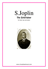The Entertainer for tenor saxophone and piano - tenor saxophone and piano sheet music