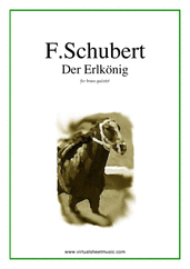 Cover icon of Der Erlkonig (parts) sheet music for brass quintet by Franz Schubert, classical score, intermediate skill level