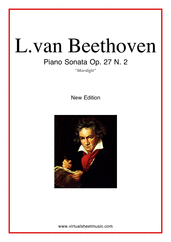 Beethoven Most Famous Sonatas for piano solo - advanced piano sheet music