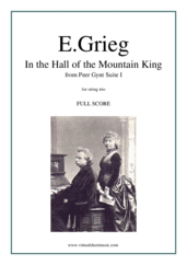 Cover icon of In the Hall of the Mountain King (COMPLETE) sheet music for string trio by Edvard Grieg, classical score, intermediate skill level