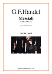 Hallelujah Chorus from Messiah (parts) for choir and orchestra - viola orchestra sheet music