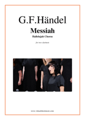 Cover icon of Hallelujah Chorus from Messiah sheet music for two clarinets by George Frideric Handel, classical score, intermediate/advanced duet