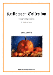 Halloween Collection (parts) for double reed quartet - intermediate english horn sheet music
