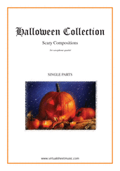 Cover icon of Halloween Sheet Music (parts) for saxophone quartet, classical score, intermediate/advanced skill level